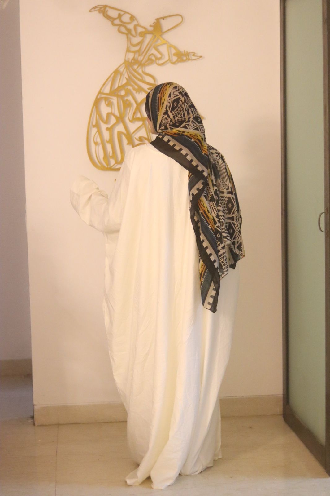 White Linen Abaya