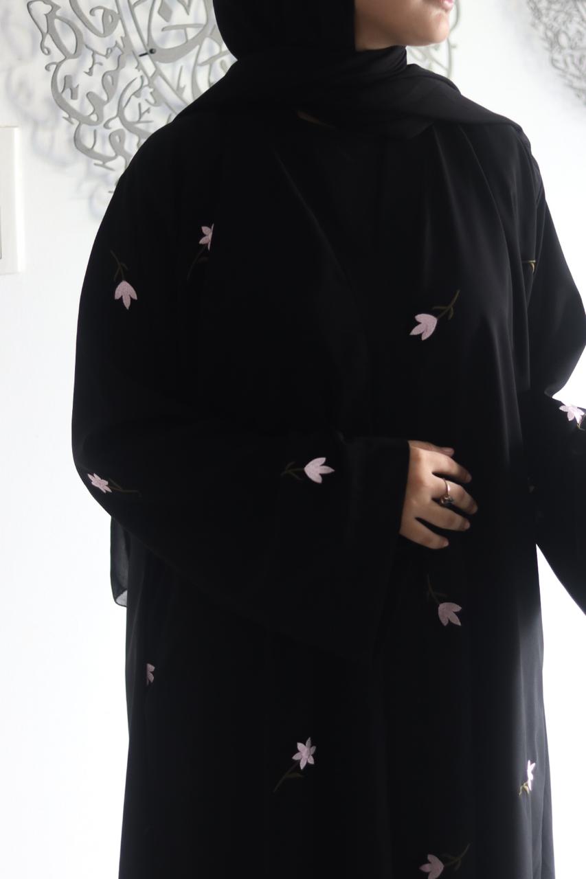Nuha Abaya - Black (With Hijab)