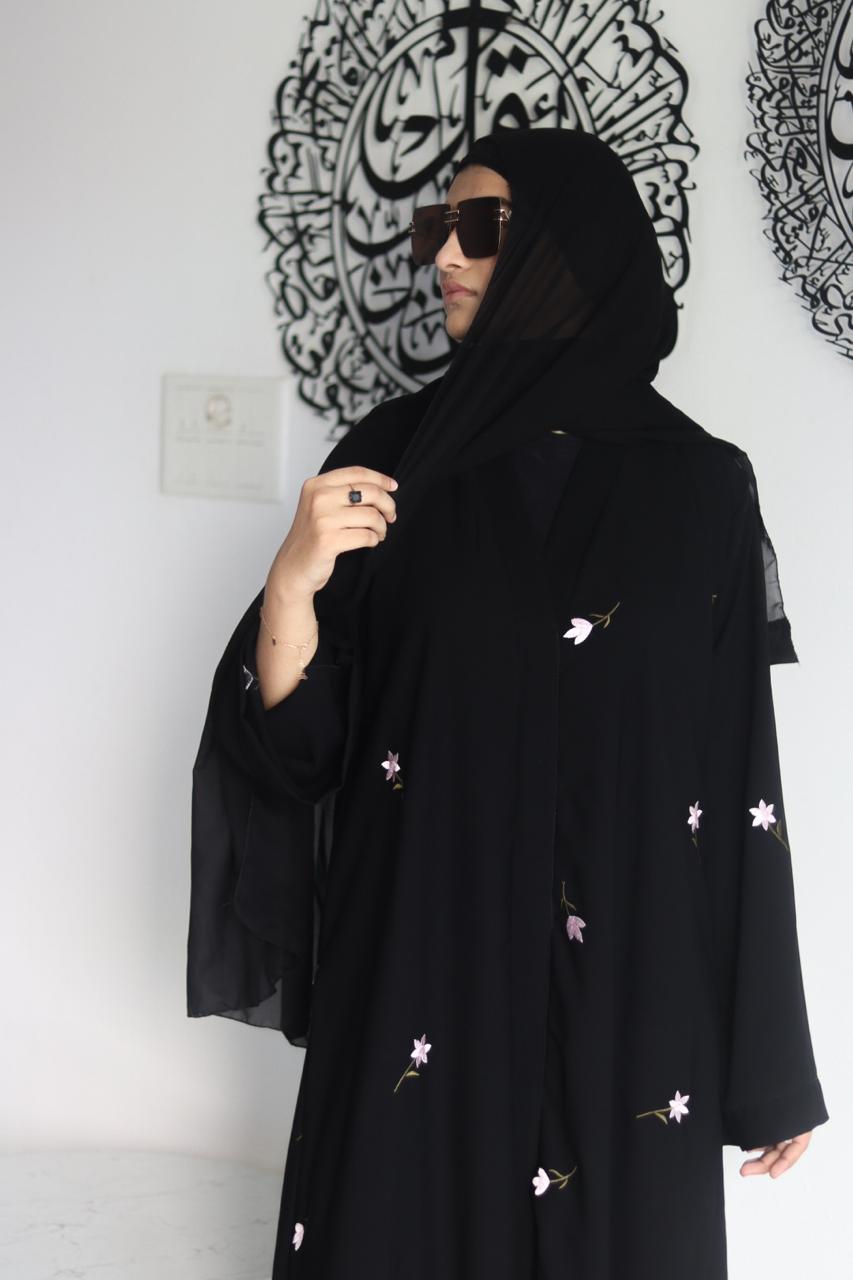 Nuha Abaya - Black (With Hijab)
