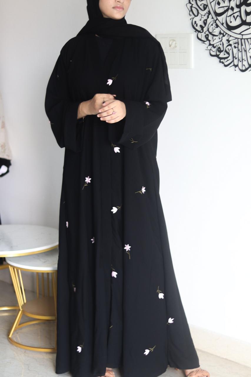 Nuha Abaya - Black (With Hijab)