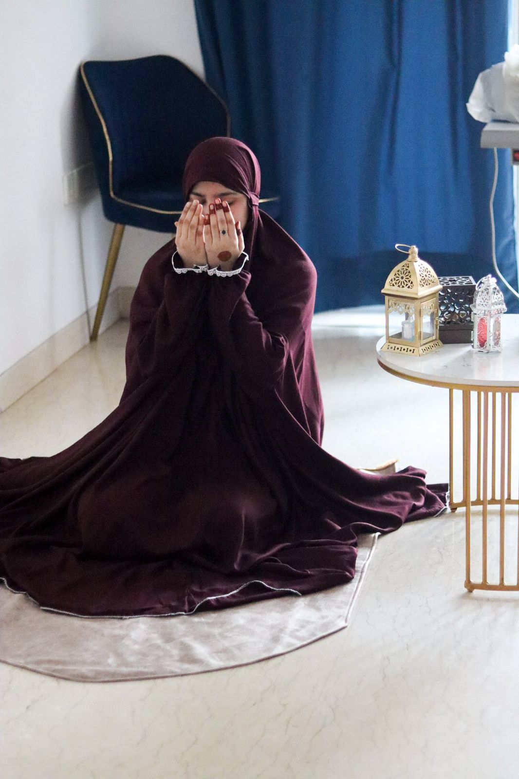 caramel cookie one-piece jilbab - Brown