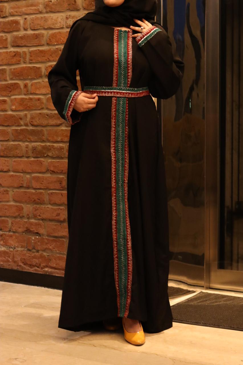 falasteeniya Abaya - Black (comes with hijab & belt)