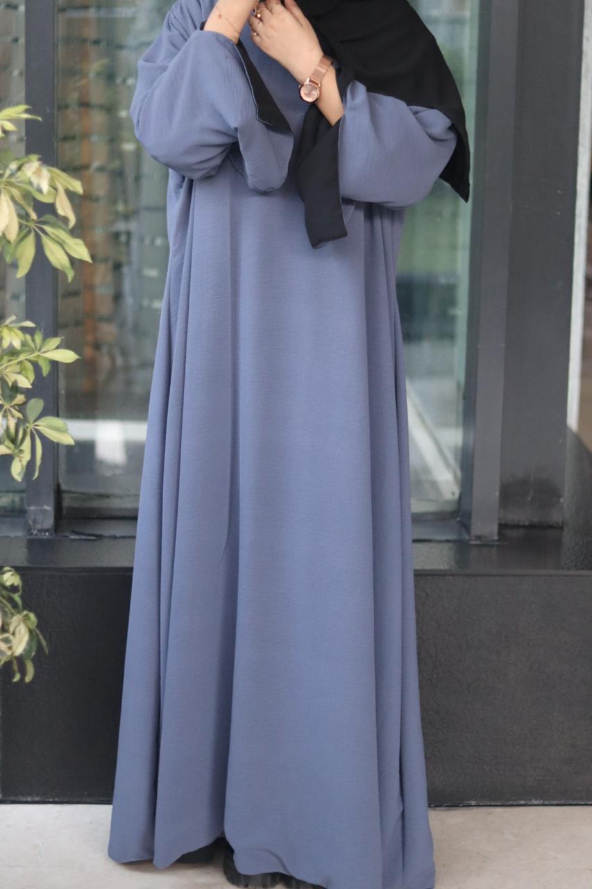2-in-1 Reversible abaya – Black & Grey