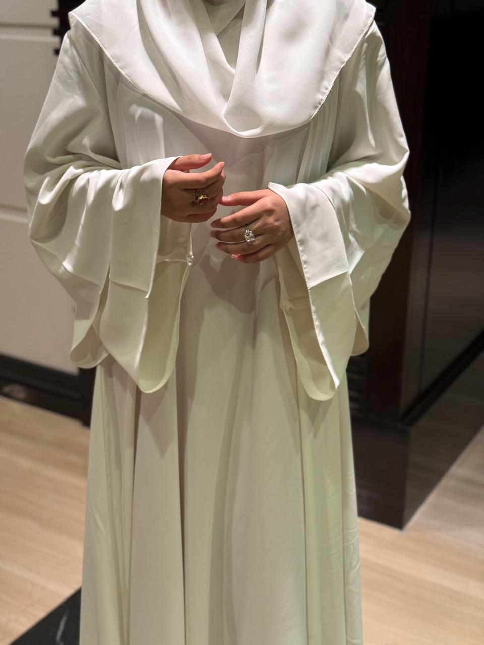 Flare sleeves Umrah Abaya  (hijab included)