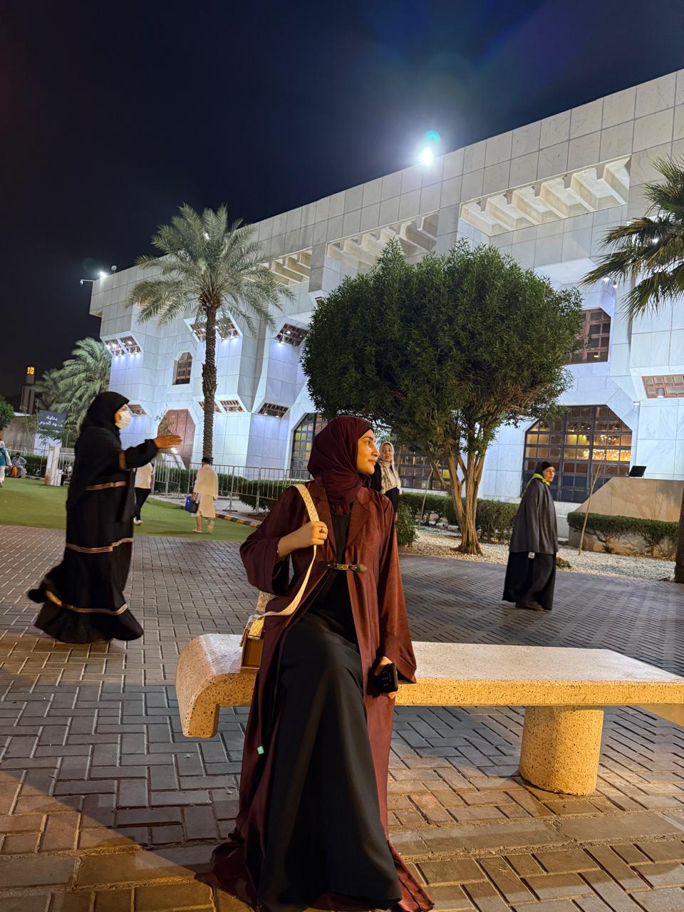 2pc Cherry coat Abaya (with attached inner slit + hijab)